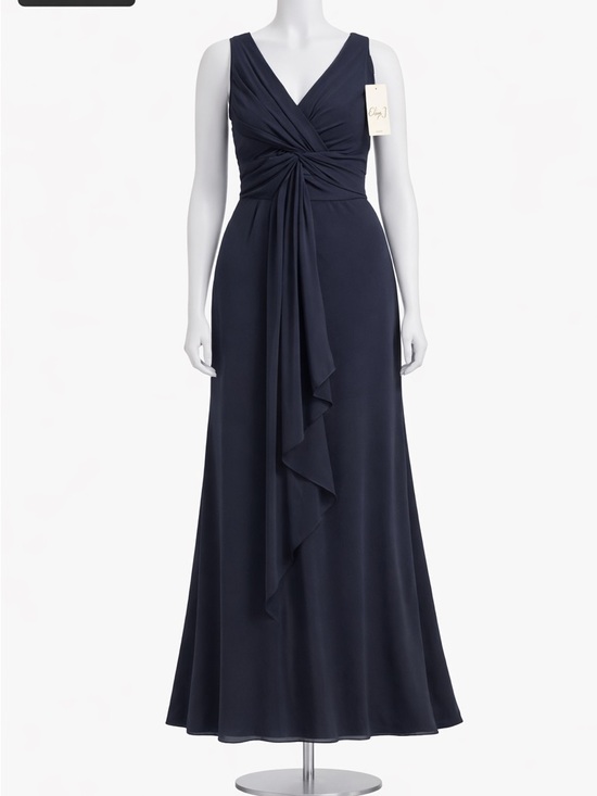Eliza J Dresses & Skirts - Eliza J Navy Ruched Formal Dress – Size 10 NWT